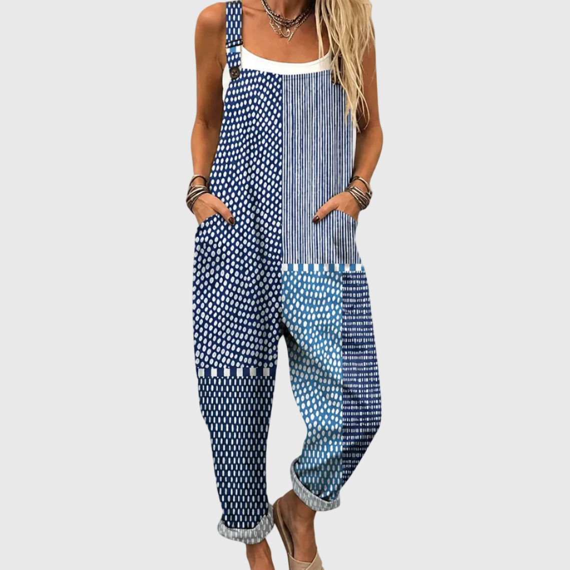 Manuela | Peto azul estampado