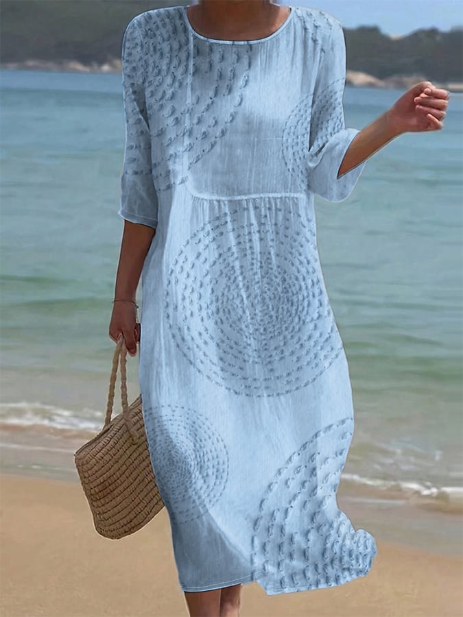 Améliane | Vestido midi elegante de detalles delicados