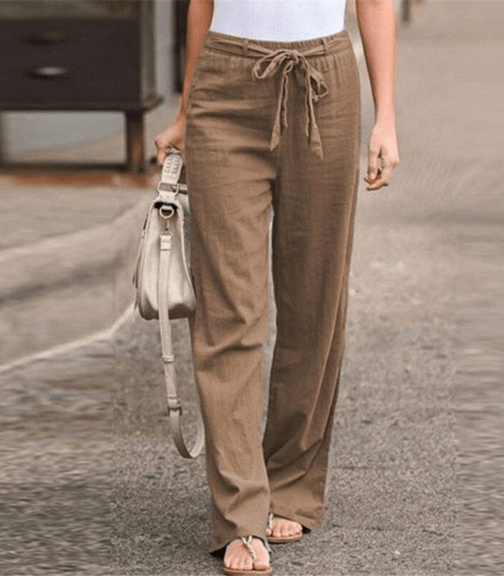 Joleen | Pantalones Holgados para Mujer con Cordón y Cintura Elástica