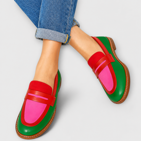 Nyla | Mocasines Casuales a Contraste