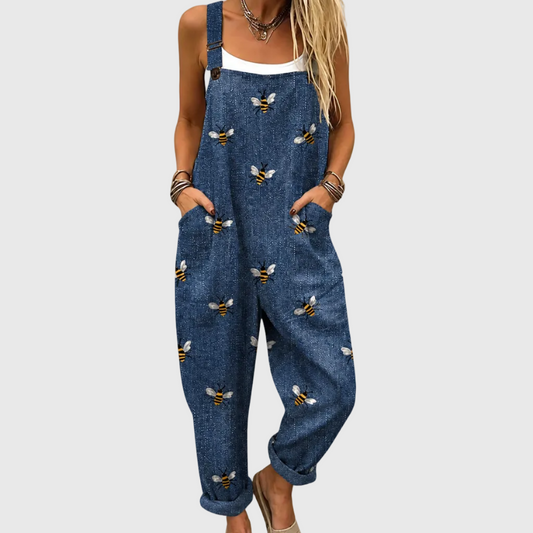 Bárbara | Peto azul estampado