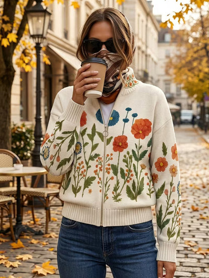Encarnación | Chaqueta de Punto Flores Silvestres