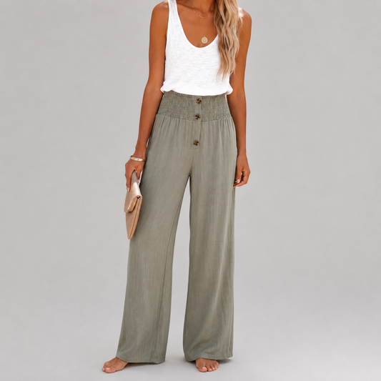 Riana | Pantalones Relax de Cintura Alta