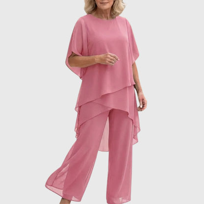 Linda | Conjunto con Pantalón Palazzo Drapeado