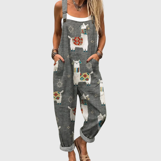 Consuelo | Peto gris con llamas
