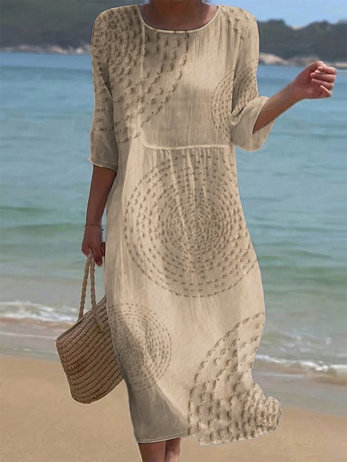 Améliane | Vestido midi elegante de detalles delicados