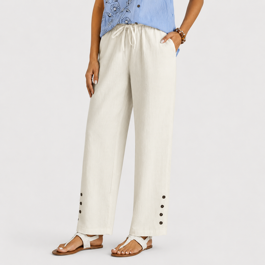 Shania | Pantalones Holgados con Botones