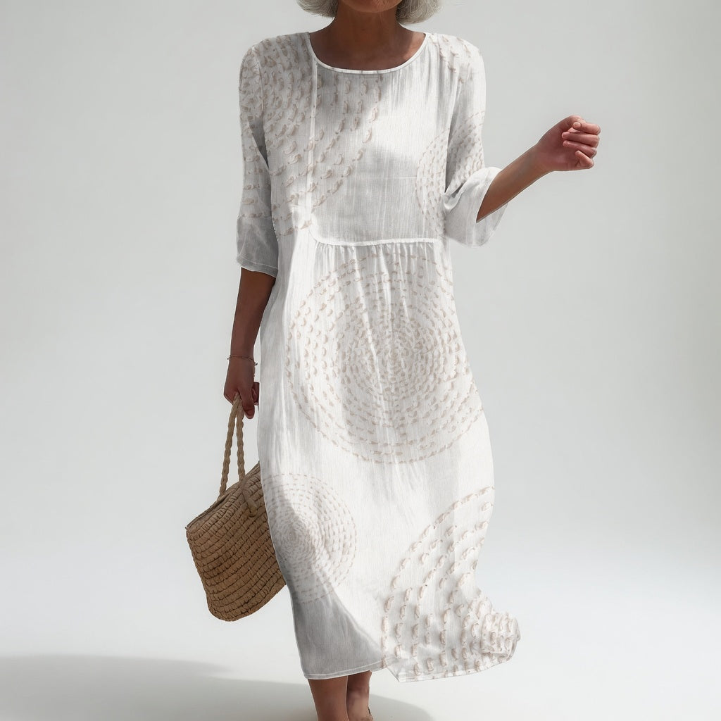 Améliane | Vestido midi elegante de detalles delicados