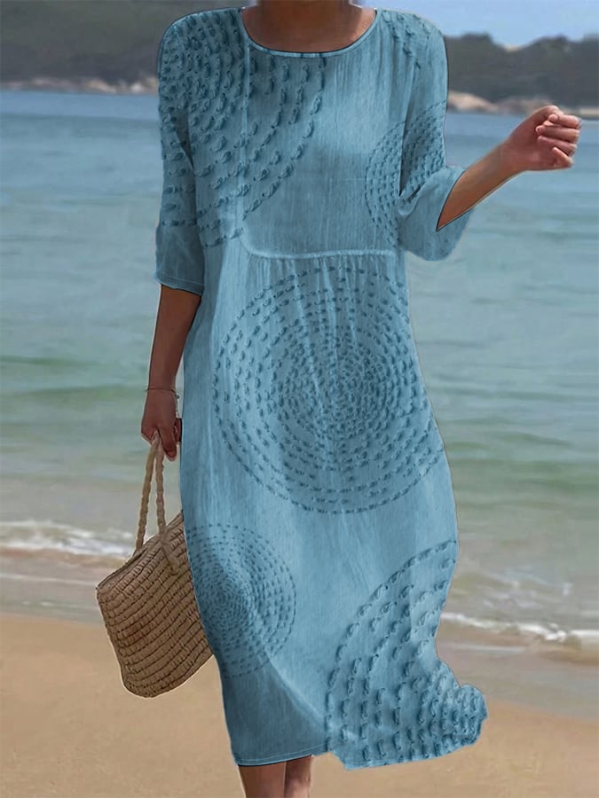 Améliane | Vestido midi elegante de detalles delicados