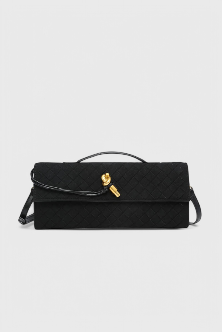 Melanie | Bolso de Hombro Clásico de Ante