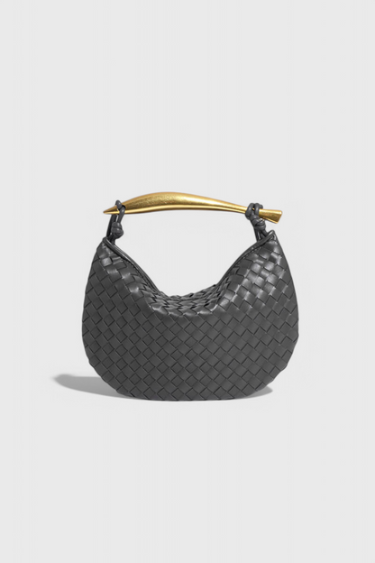 Gerda | Bolso Trenzado con Asa Dorada
