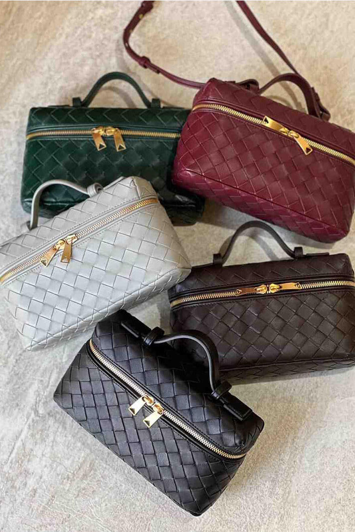 Milla | Bolso Mini Trenzado con Accesorios Dorados