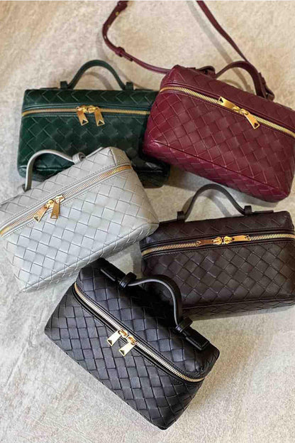 Milla | Bolso Mini Trenzado con Accesorios Dorados