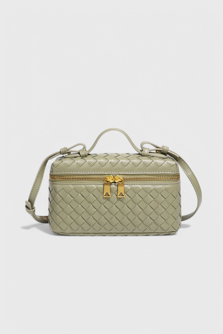 Milla | Bolso Mini Trenzado con Accesorios Dorados