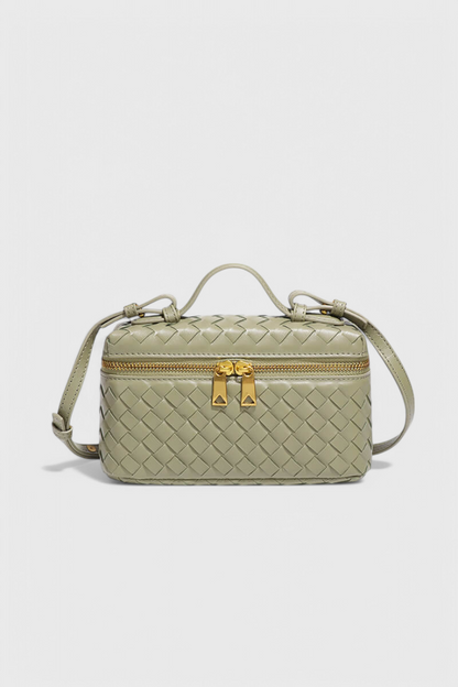 Milla | Bolso Mini Trenzado con Accesorios Dorados