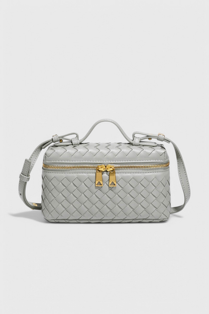 Milla | Bolso Mini Trenzado con Accesorios Dorados