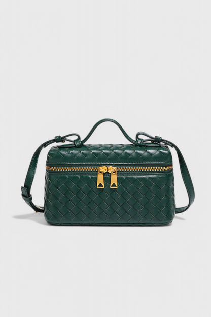 Milla | Bolso Mini Trenzado con Accesorios Dorados