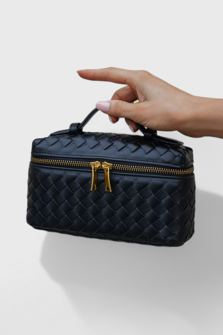 Milla | Bolso Mini Trenzado con Accesorios Dorados