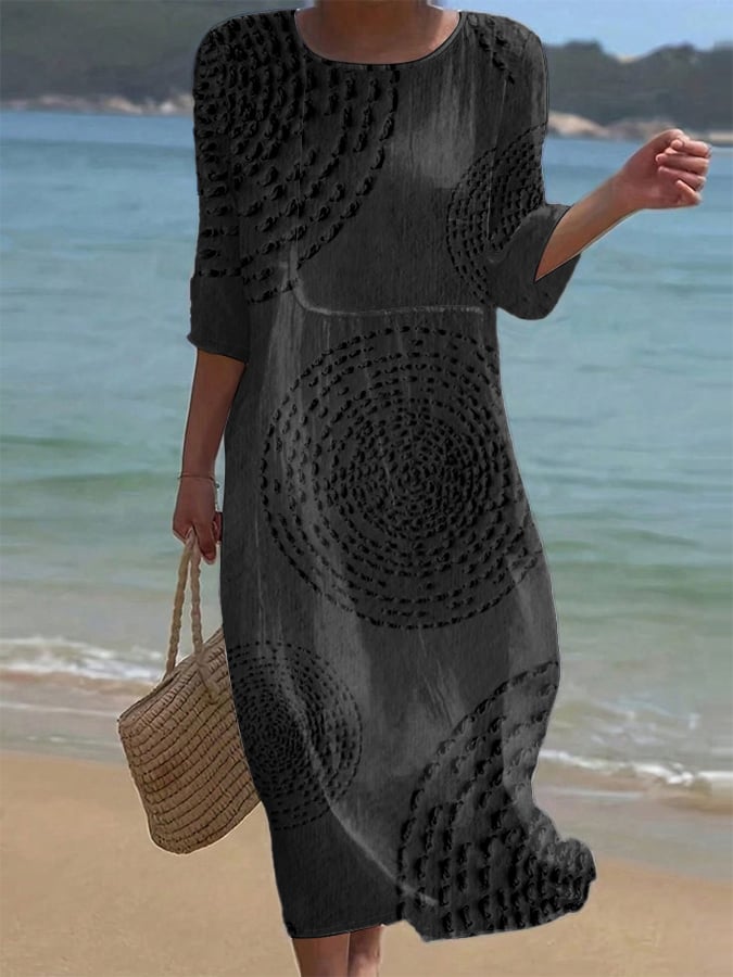 Améliane | Vestido midi elegante de detalles delicados