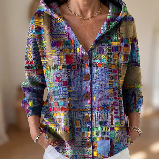 Marina | Chaqueta con Estampado y Capucha